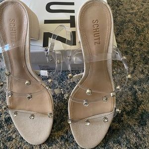 Schutz  “Steph” size 10.5 block heel. Never worn!